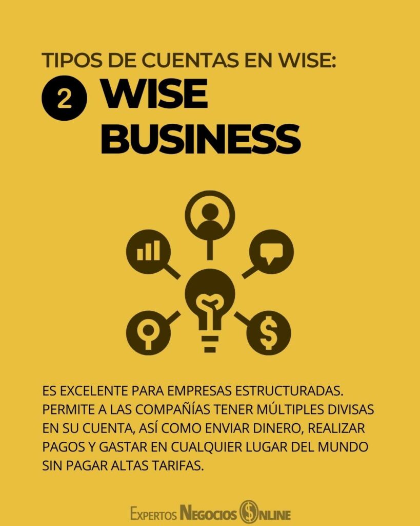 Tipos de cuentas en wise (2)