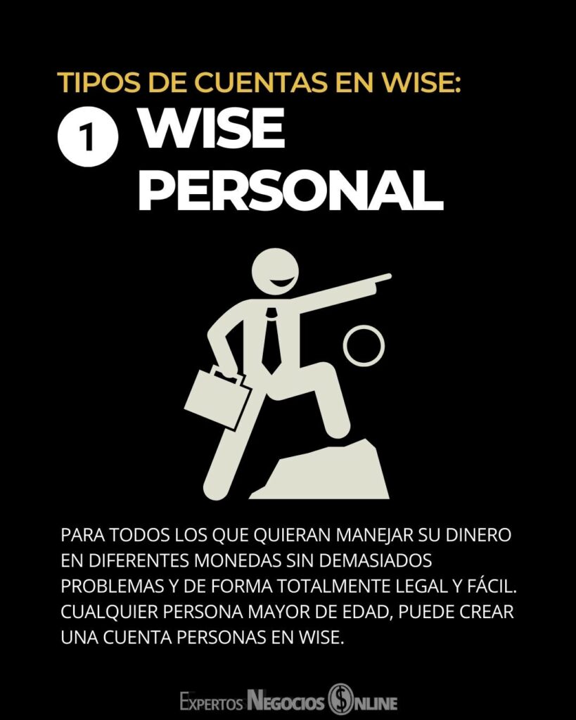 Tipos de cuentas en wise