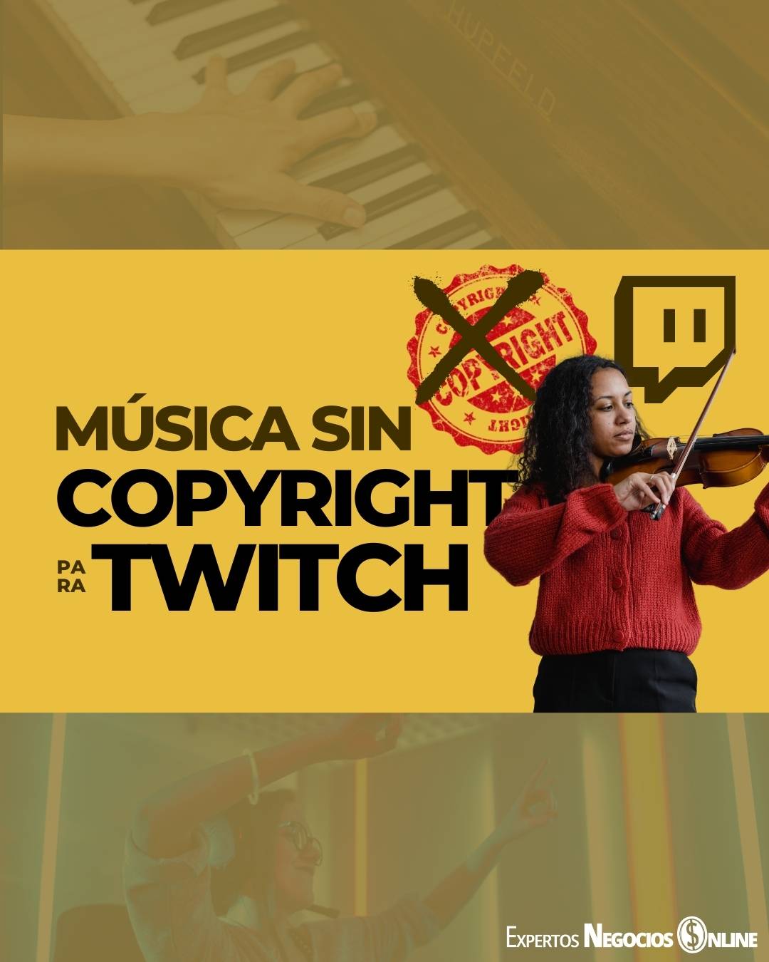 Música sin copyright para Twitch: ventajas y opciones para no ser baneado