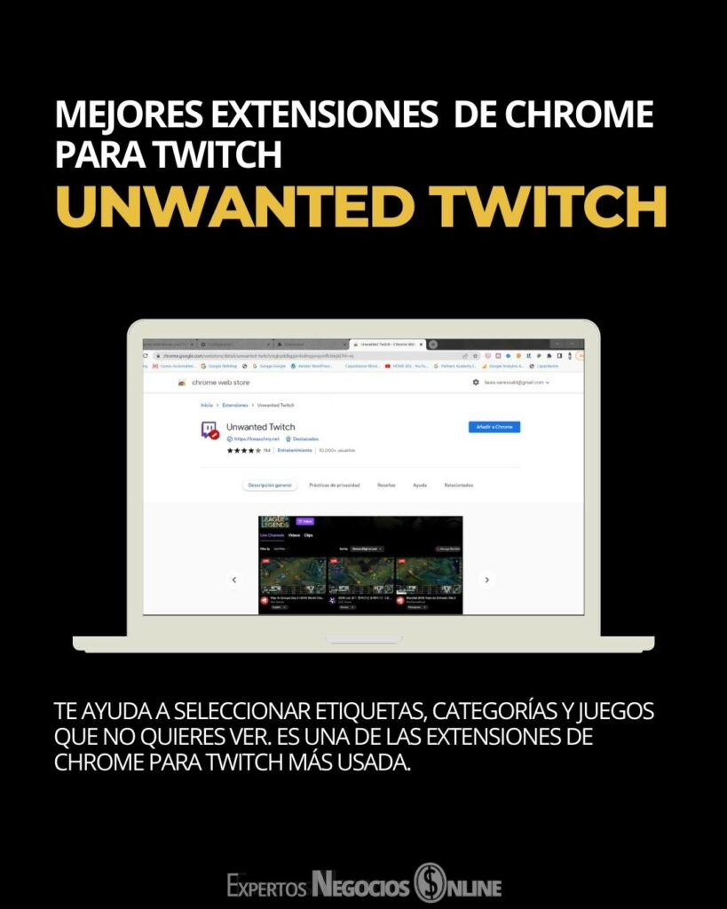 extensiones de chrome para twitch