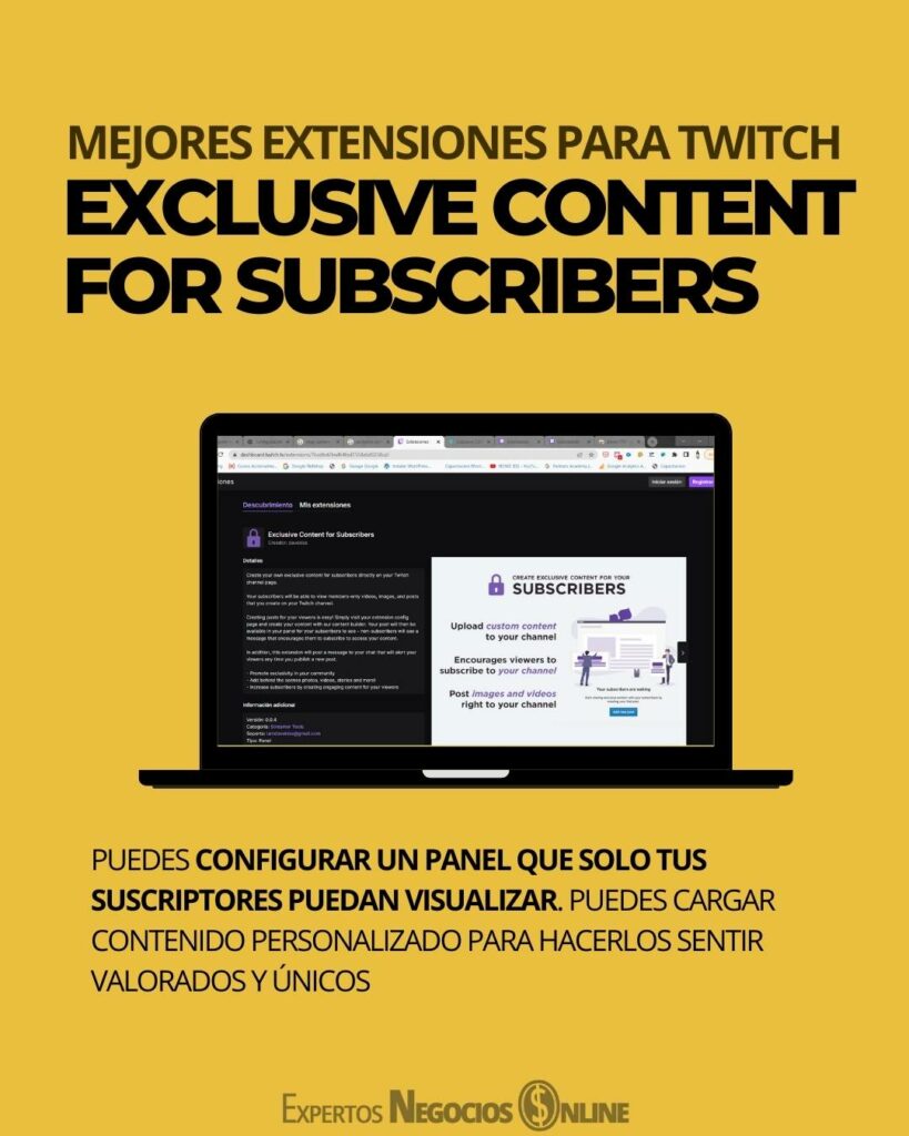 extensiones para twitch