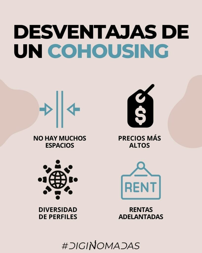 DESVENTAJAS DE UN COHOUSING