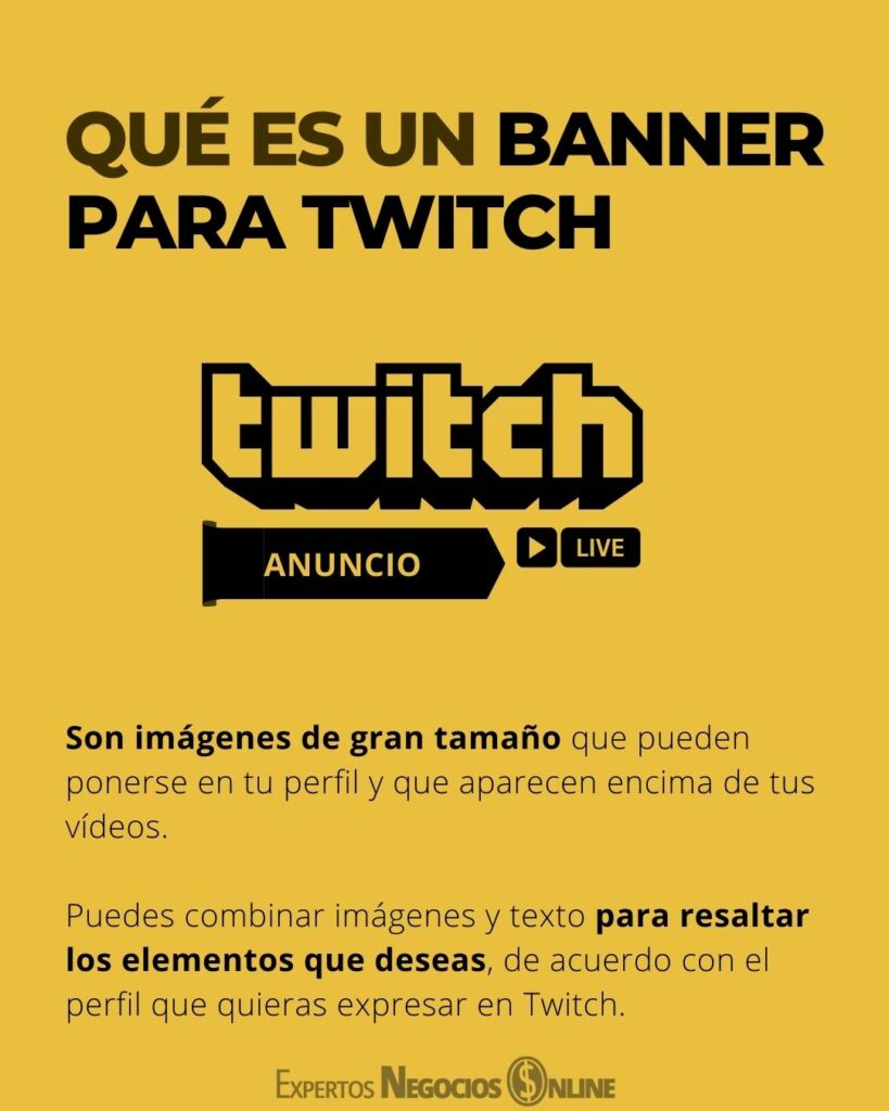 QUÉ ES un banner para twitch