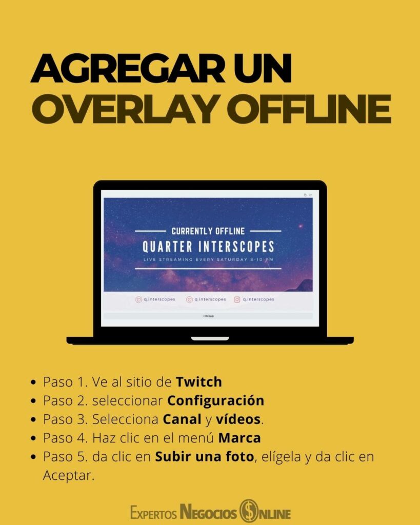 agregar un overlay twitch offlineun overlay twitch offline