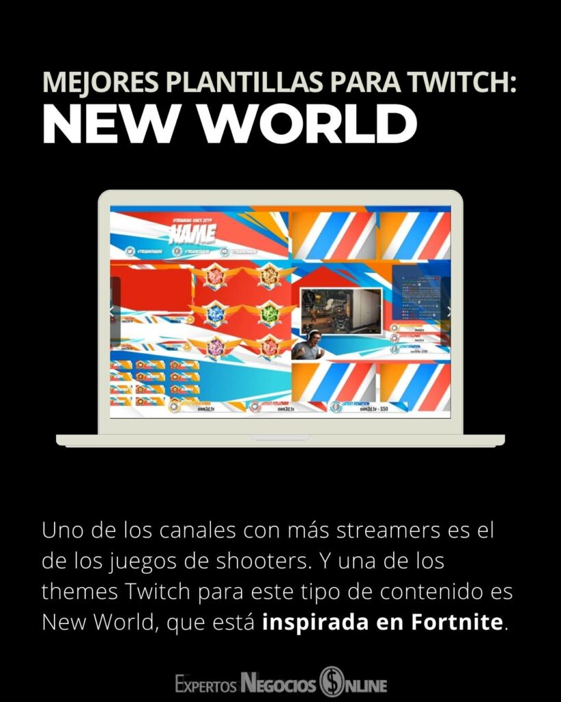 Create Vista Mejores plantillas de banner para Twitch