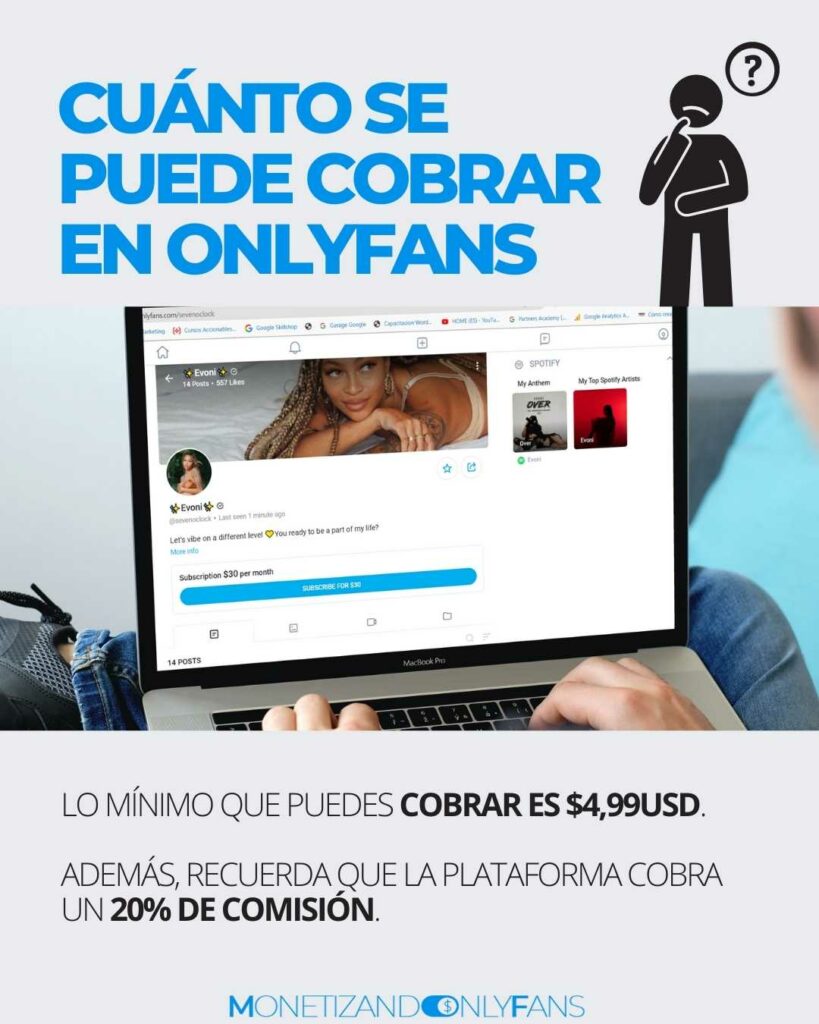 Cuanto se puede cobrar en OnlyFans