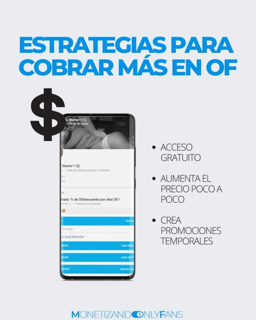 Estrategias para cobrar más en OF