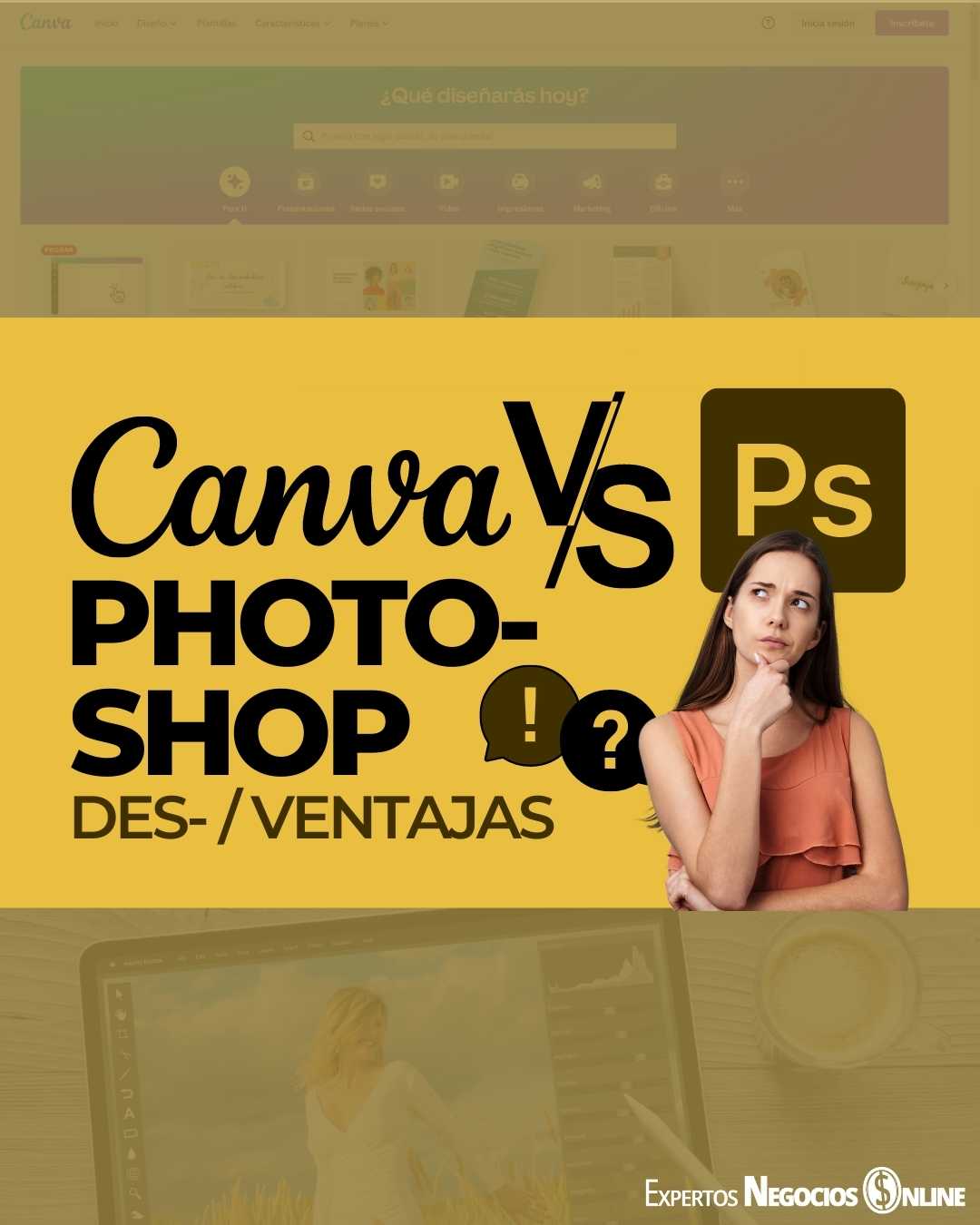 Canva vs Photoshop - Ventajas y desventajas