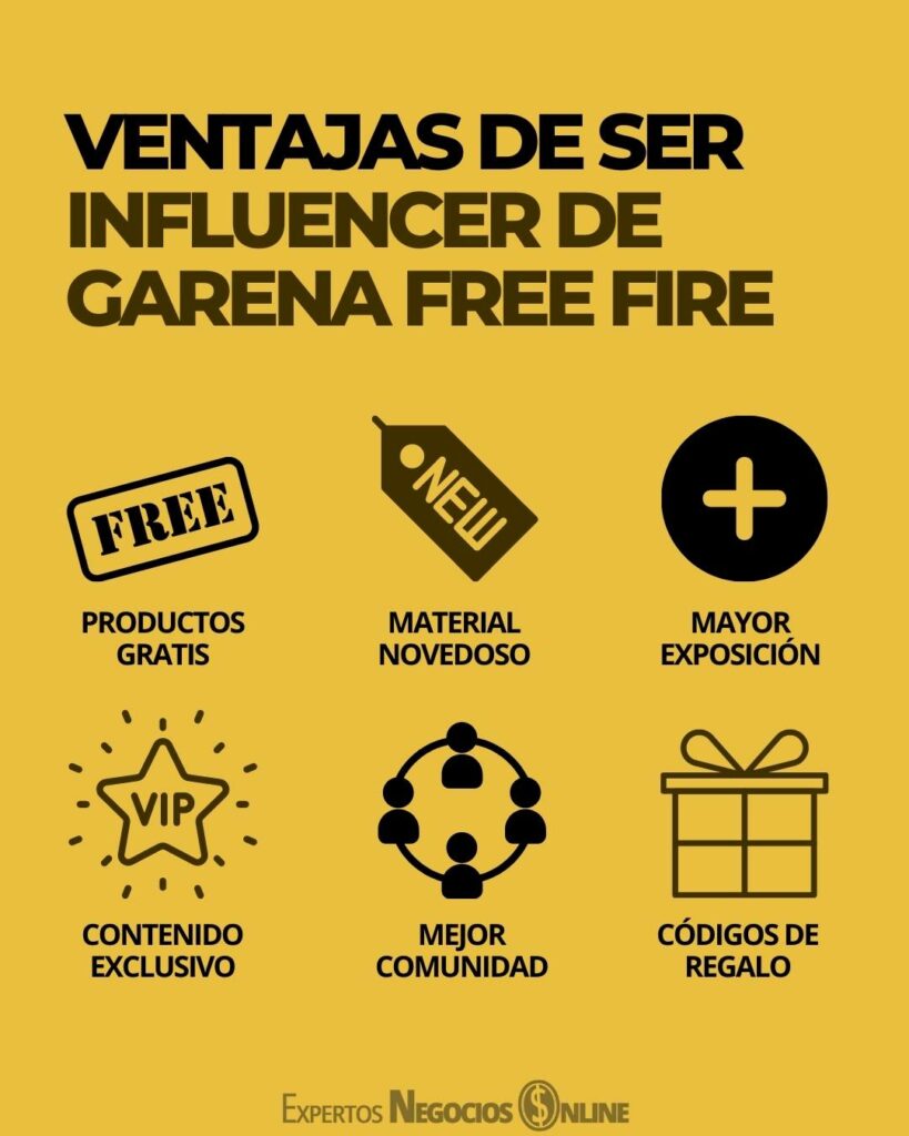 quiero ser influencer de garena free fire