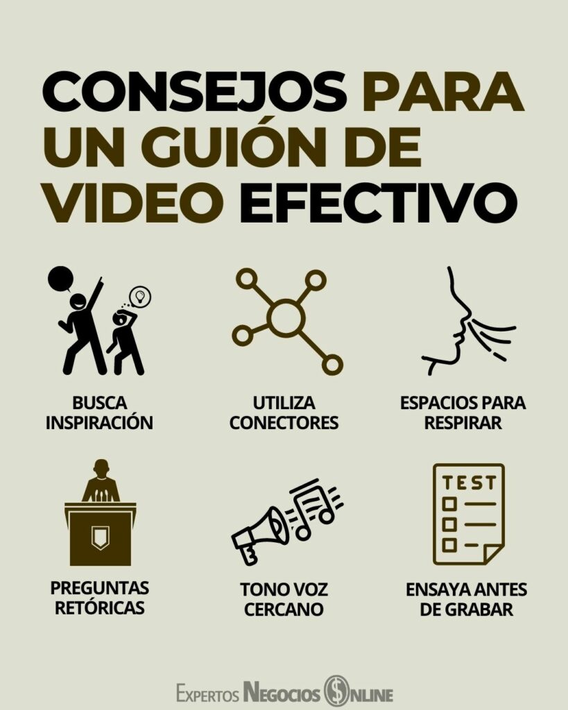 consejos para un guión de video efectivo