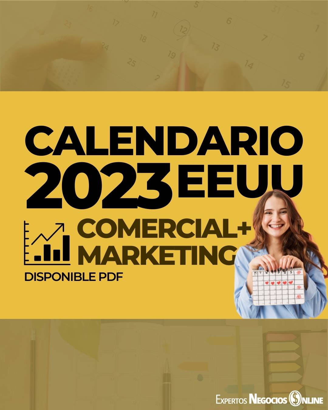 Calendario USA 2023 para Marketing, Comercial & eCommerce