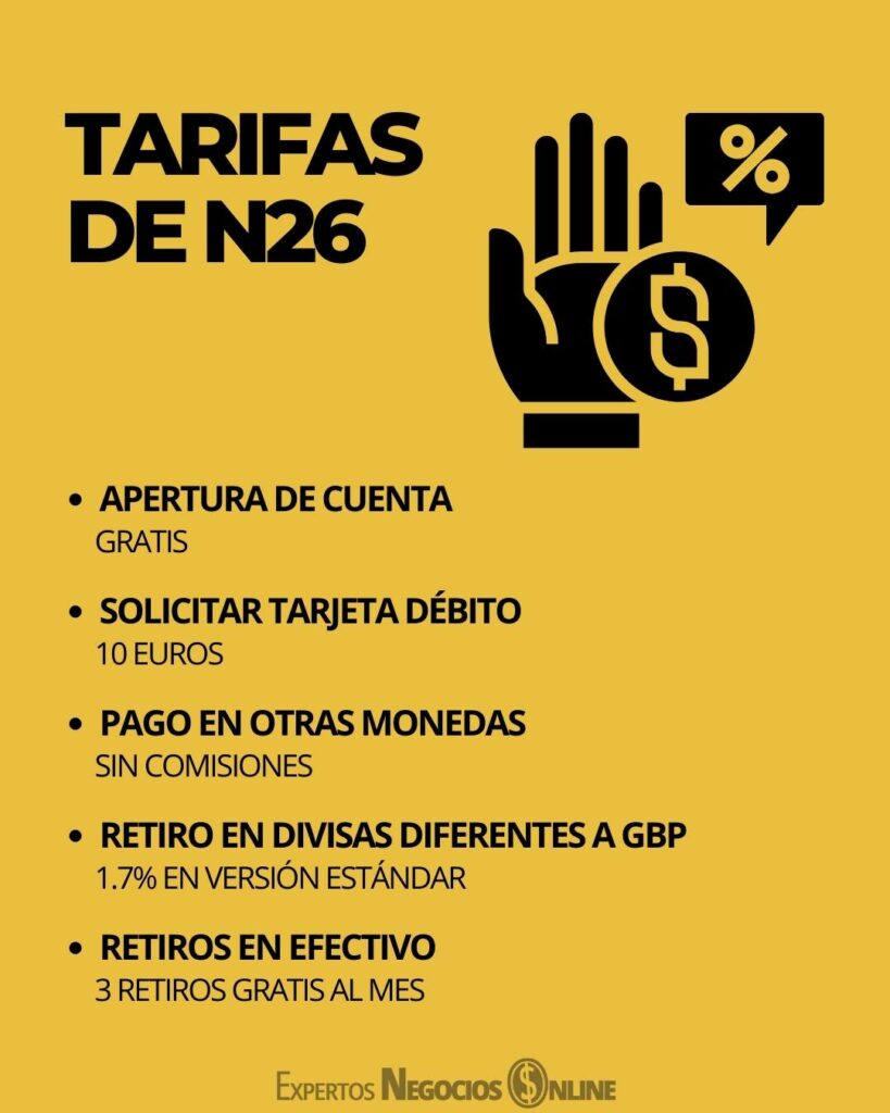 Tarifas de n26