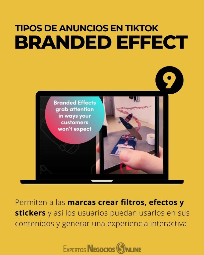 anuncios en tiktok branded effect