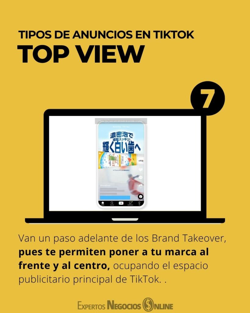 anuncios en tiktok top view