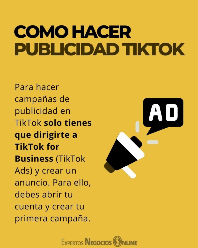 publicidad de tiktok