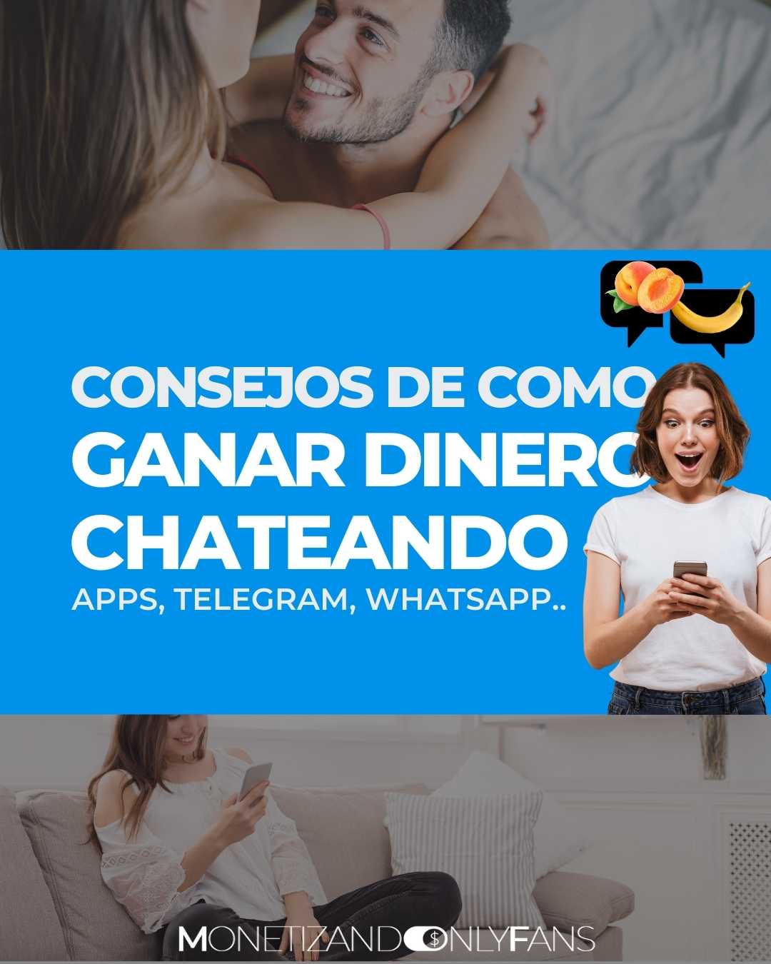 Como ganar dinero chateando en Telegram y WhatsApp  | Apps de sexting y chat para adultos