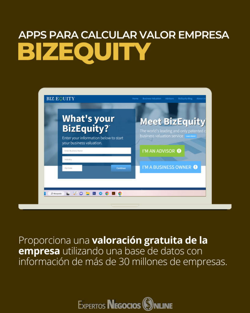 apps para calcular valor empresa bizequity