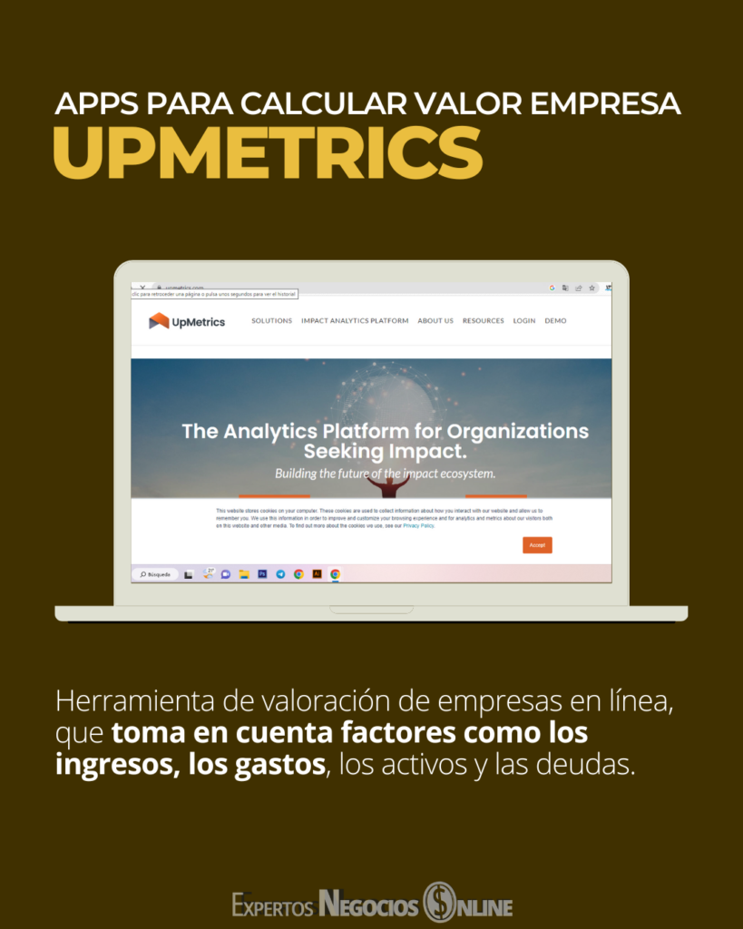 apps para calcular valor empresa upmetrics