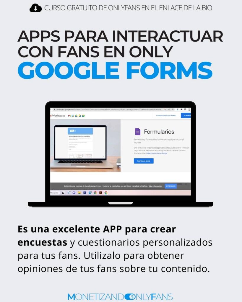 apps para interactuar con fans en only google forms