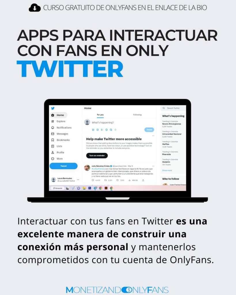 apps para interactuar con fans en only twitter