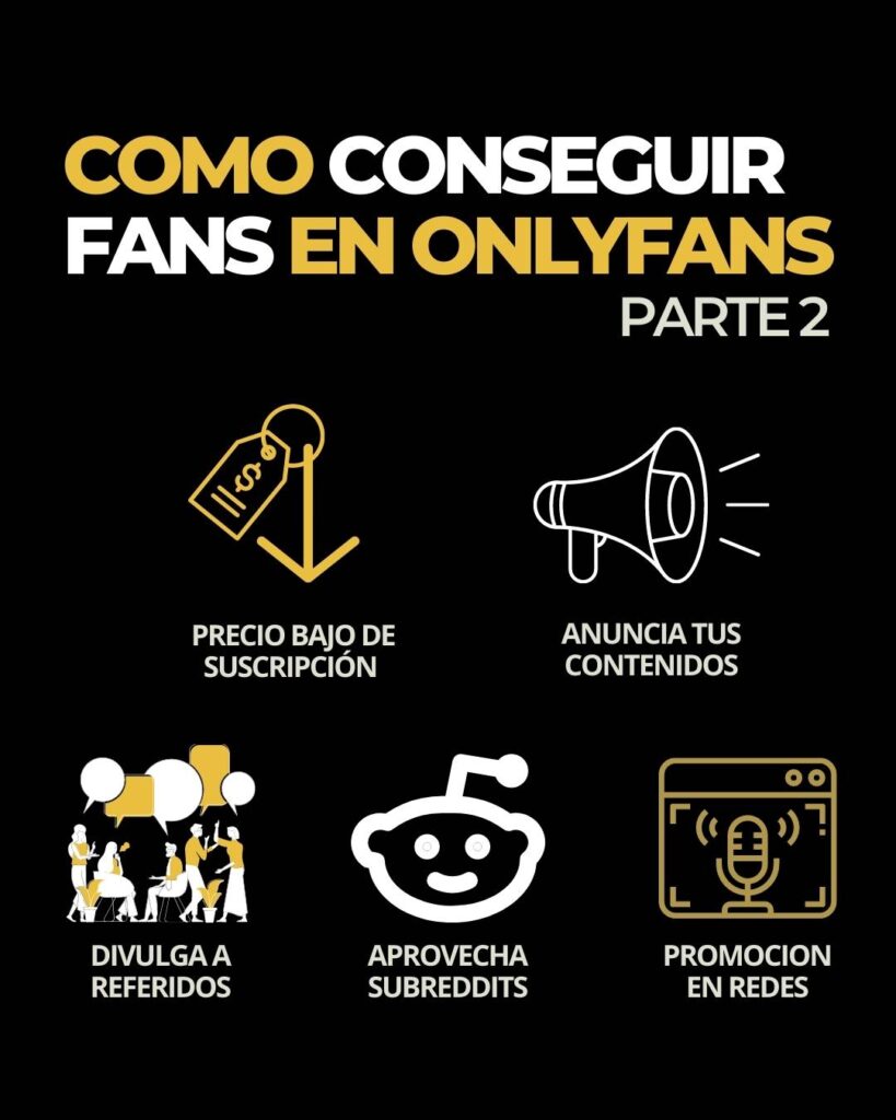 Como conseguir FANS en OF