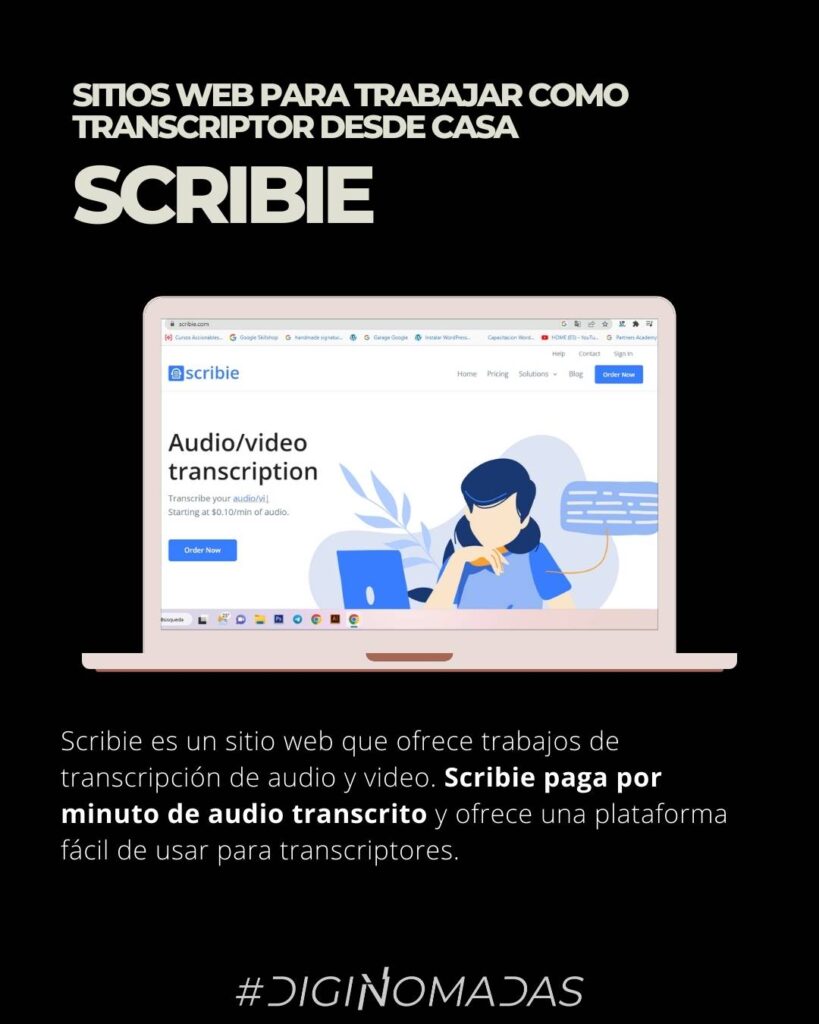 Sitios web para trabajar como transcriptor desde casa