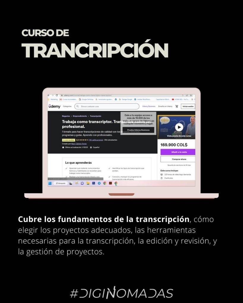 Sitios web para trabajar como transcriptor en remoto