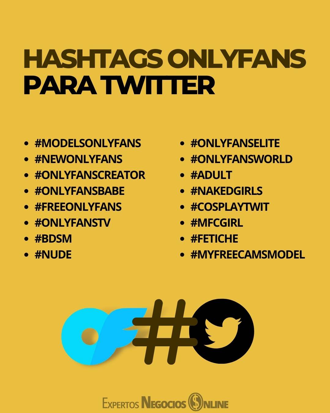 Hashtags OnlyFans en redes sociales Instagram, TikTok,Twitter