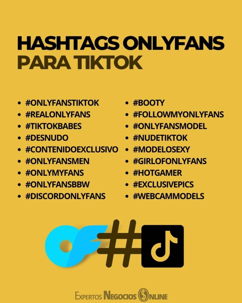 hashtags para OF