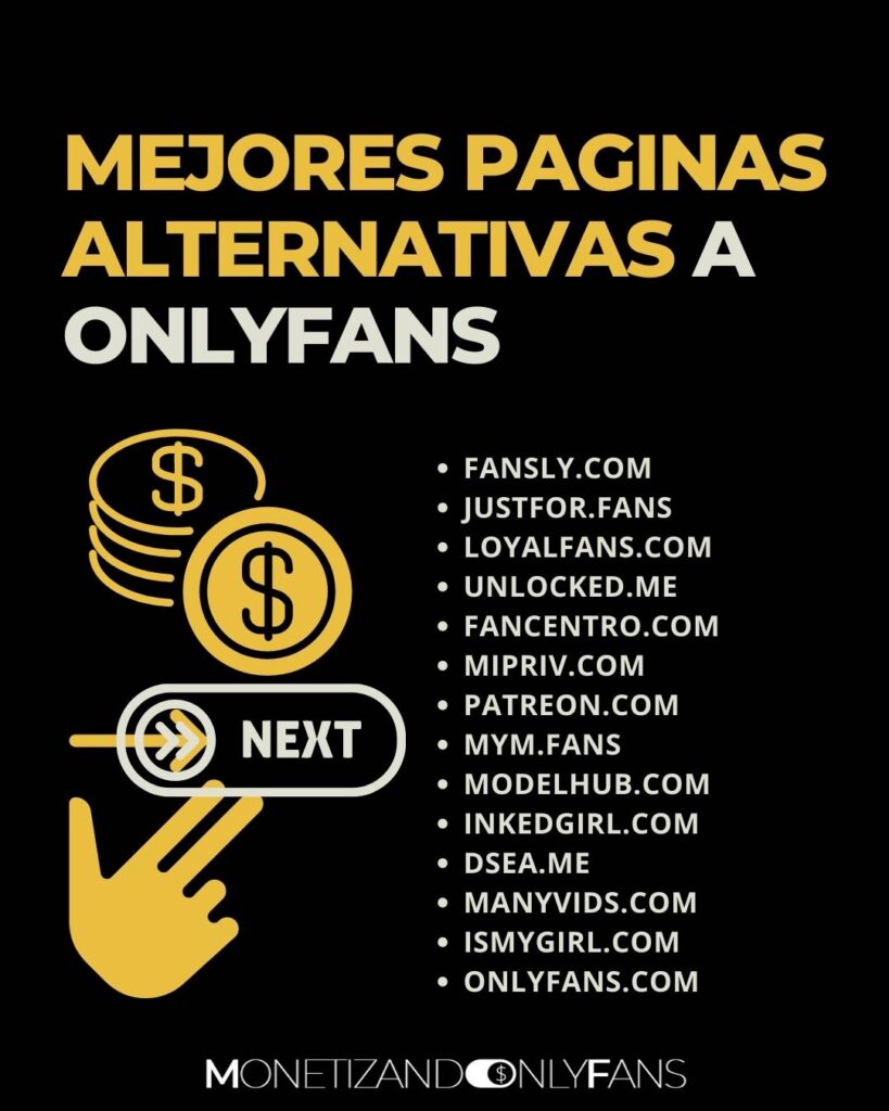 Alternativas a OnlyFans Plataformas y, páginas similares