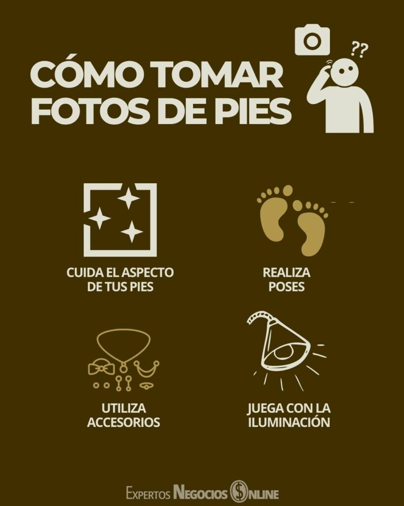 Cómo tomar fotos de pies