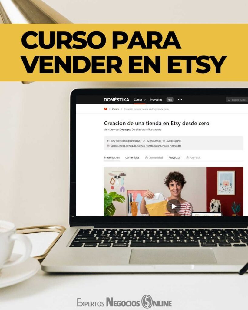 Curso para crear y vender con una tienda en Etsy