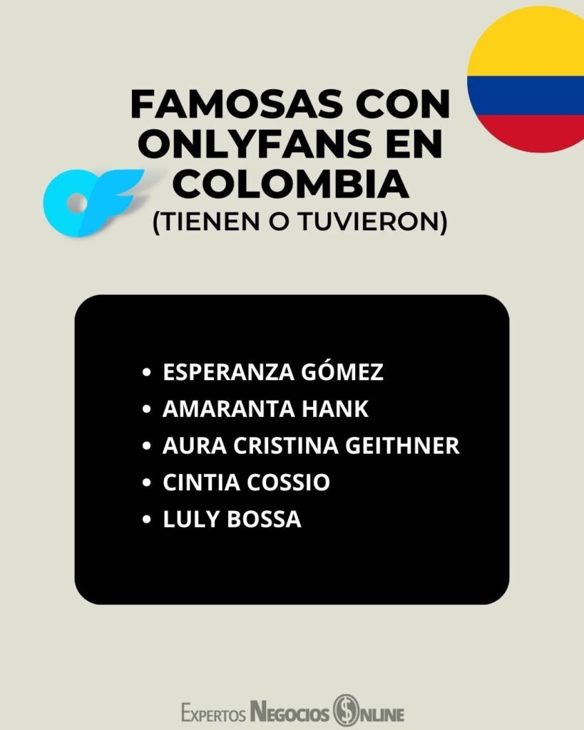 Famosas con OnlyFanas en Colombia