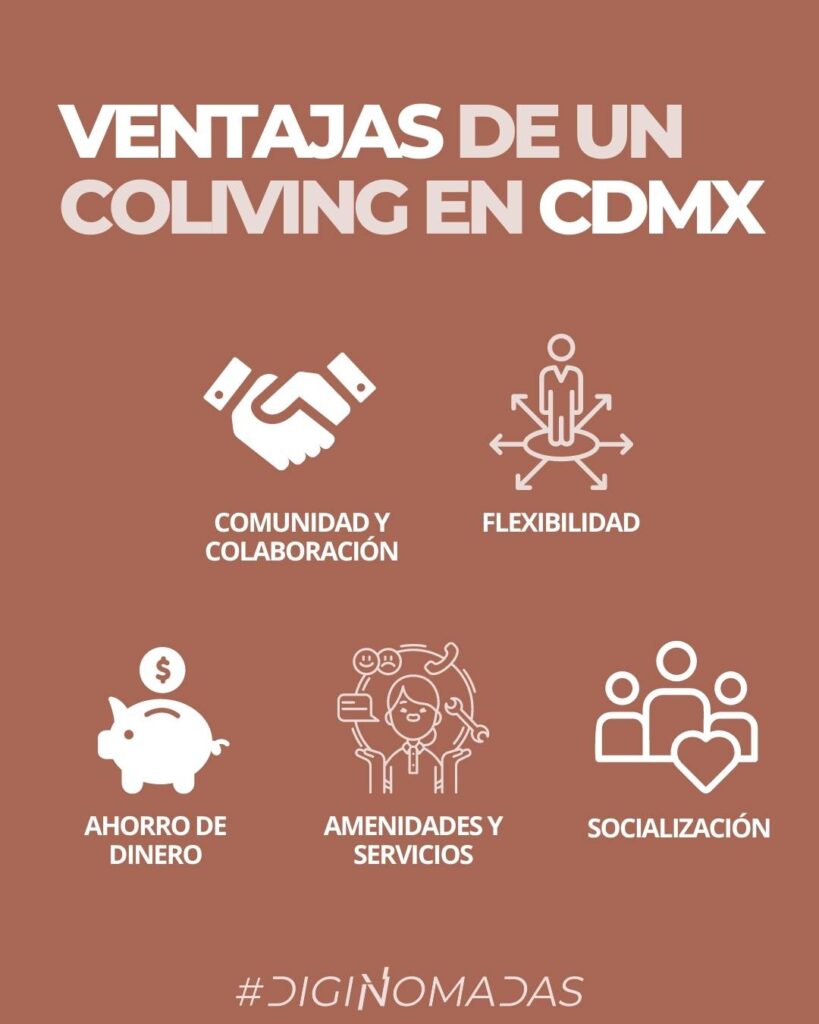 venetajas de un coliving en CDMX