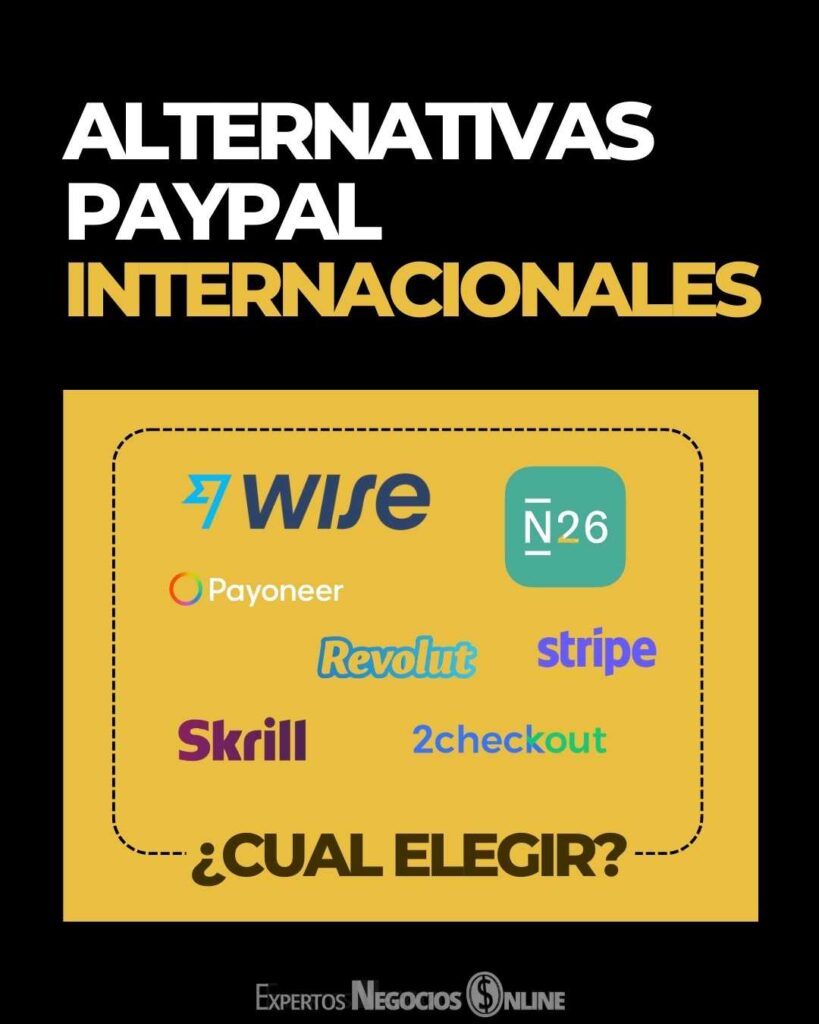 ALTERNATIVAS PAYPAL INTERNACIONALES