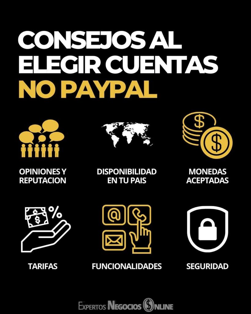 Consejos paypal alternativas