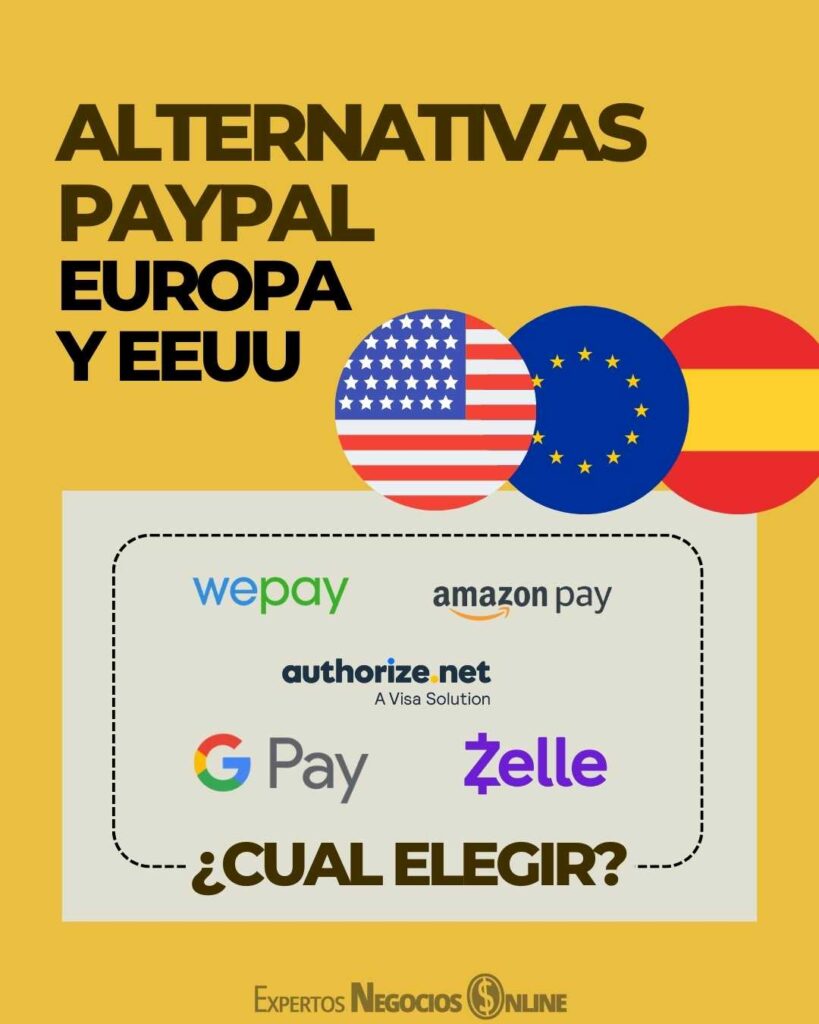 alternativas paypal Estados unidos y europa