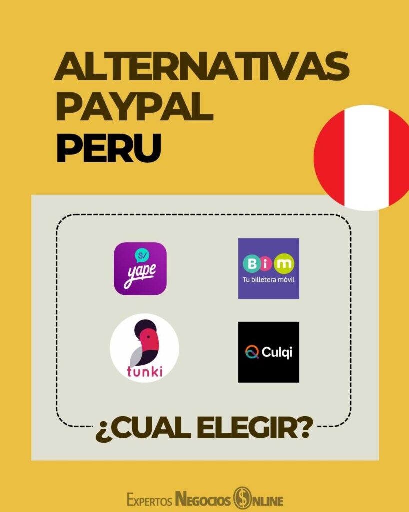 alternativas paypal Perú