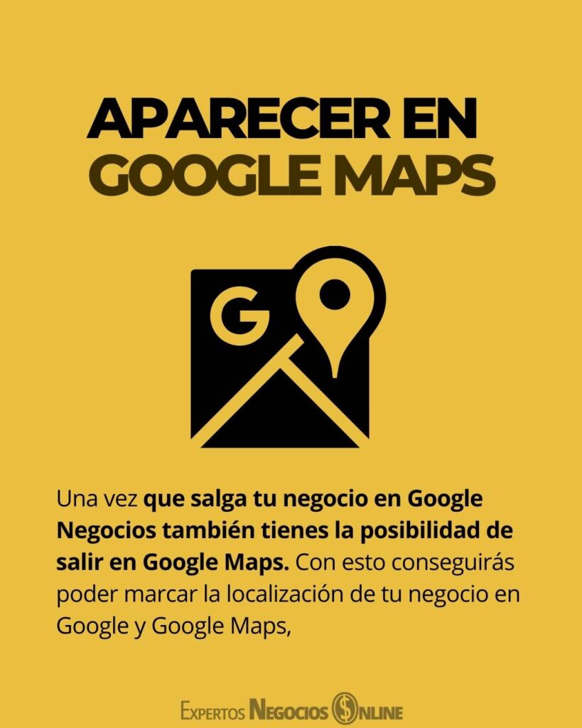 aparecer en google maps