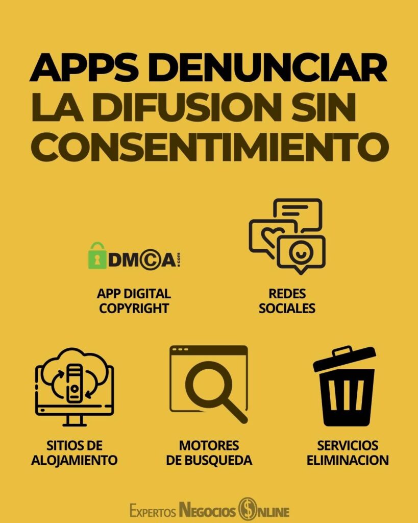 apps para denunciar la difusión sin consentimiento