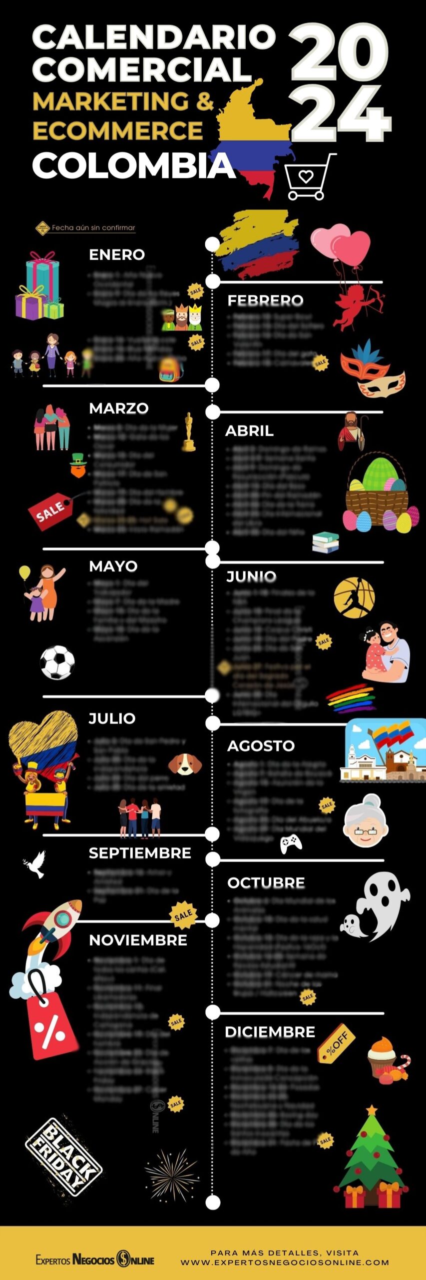 Descargar Calendario Comercial Colombia 2023 - Para Marketing Digital y eCommerce Colombia
