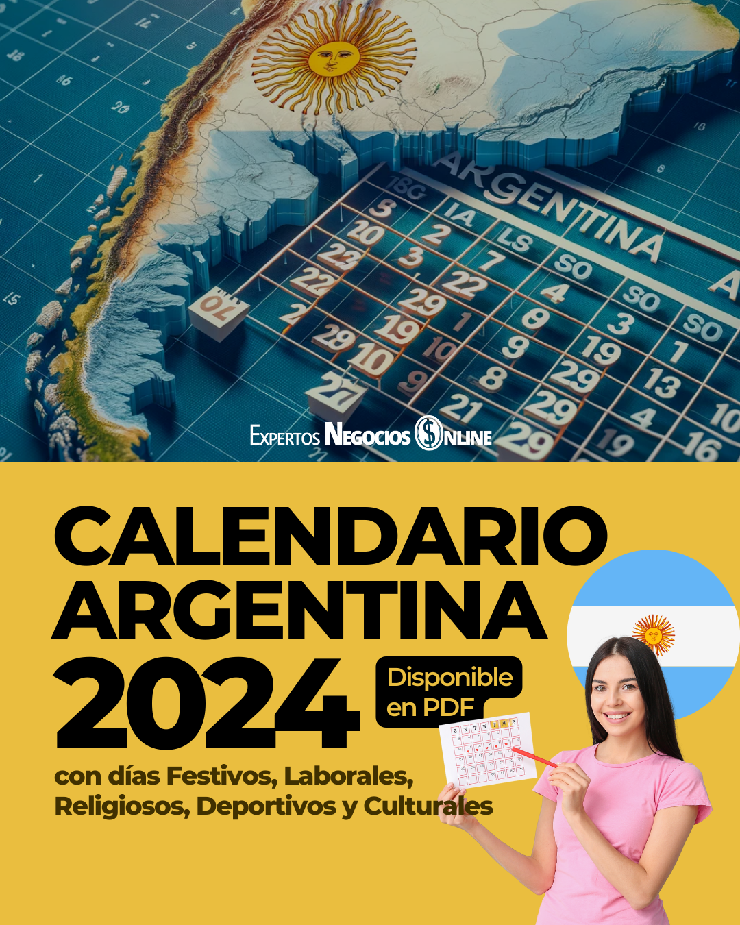 Calendario Marketing 2024 Argentina | Descargar PDF Comercial + Ecommerce