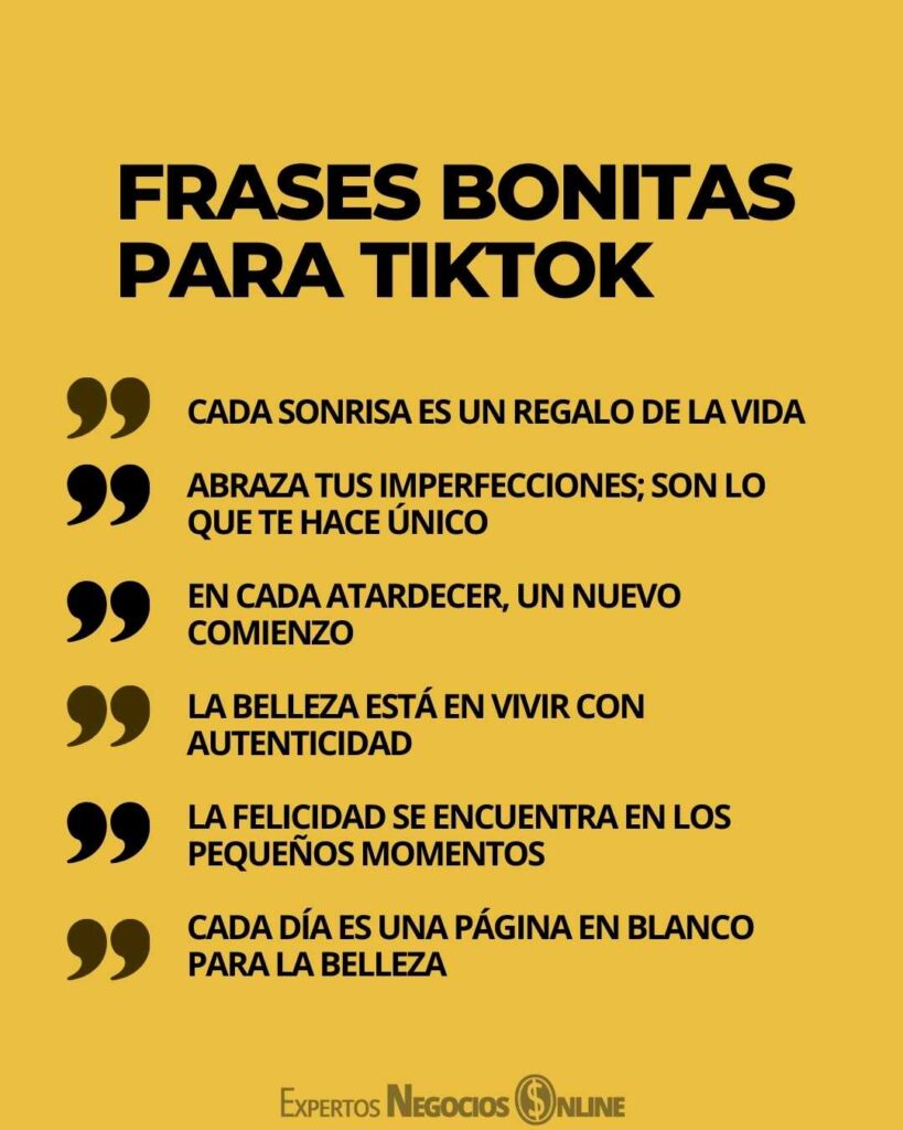 Frases Bonitas para TikTok